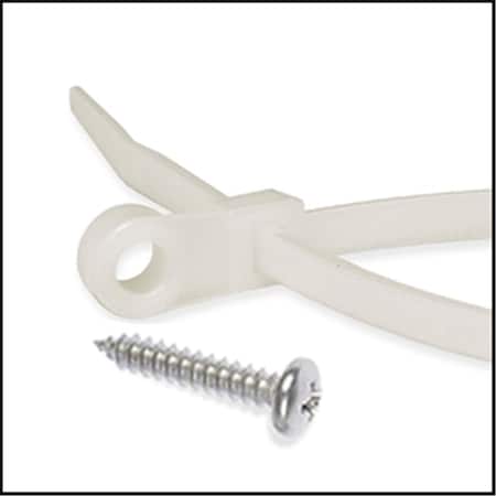 Evermark Cable Tie, 11 in L, Natural, 50 lb Strength, 100 PK EM-11-50-MH-9-C